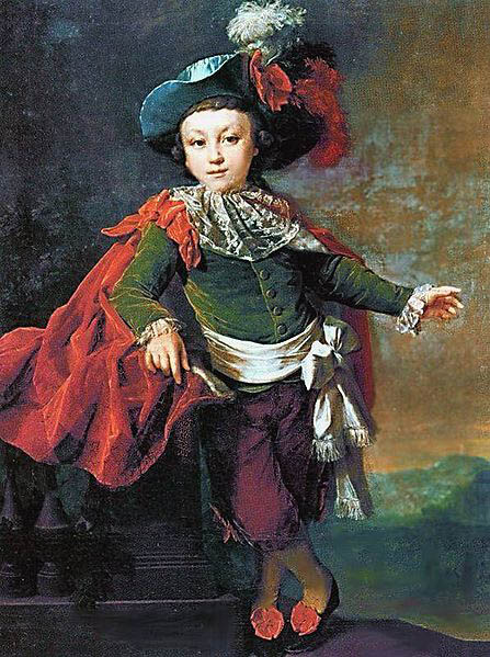 Portrait F.P. Makerovskogo in costumes